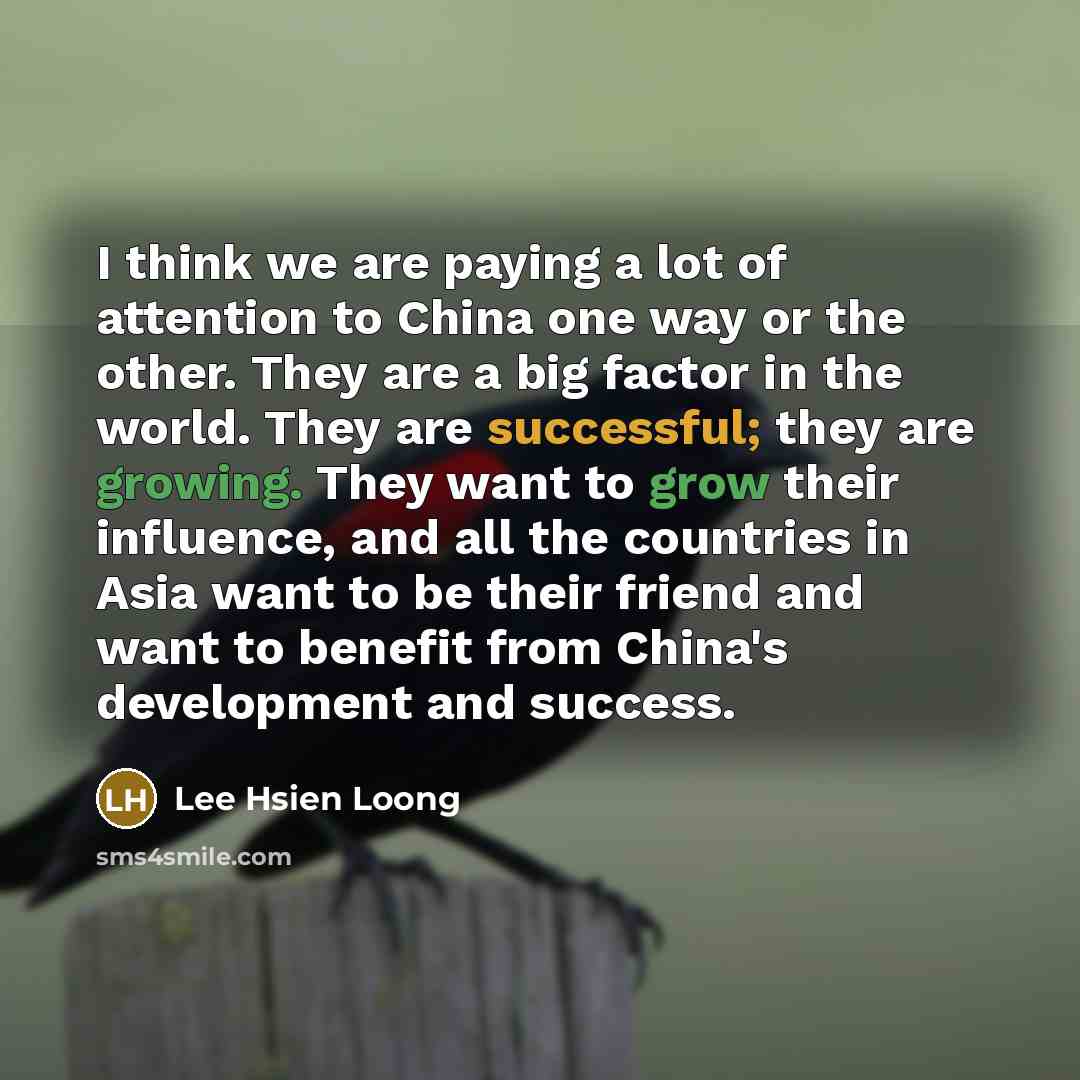 “I think we are paying a lot of attention to…” quote by Lee Hsien Loong