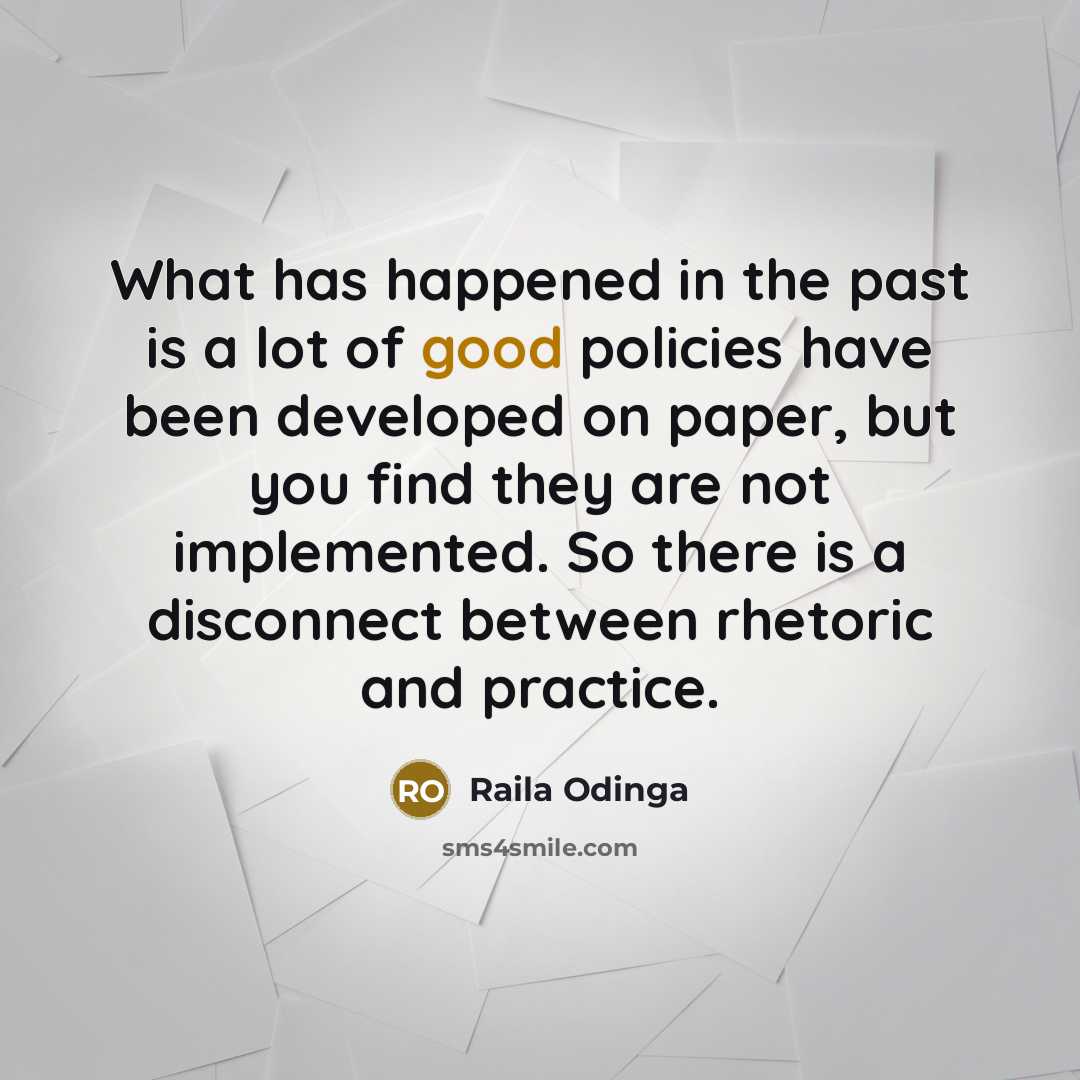 “What has happened in the past is a lot of…” quote by Raila Odinga