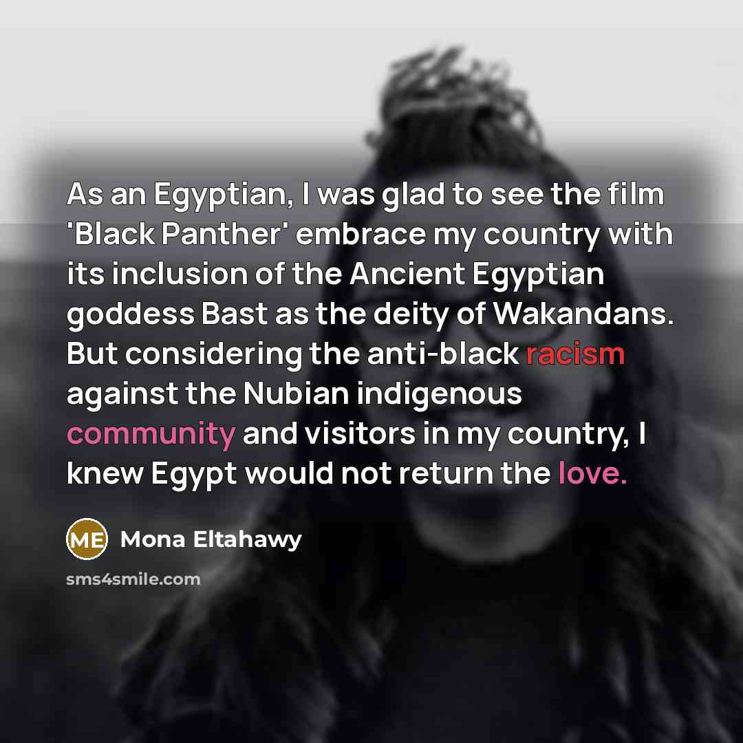 “As an Egyptian, I was glad to see the film…” quote by Mona Eltahawy