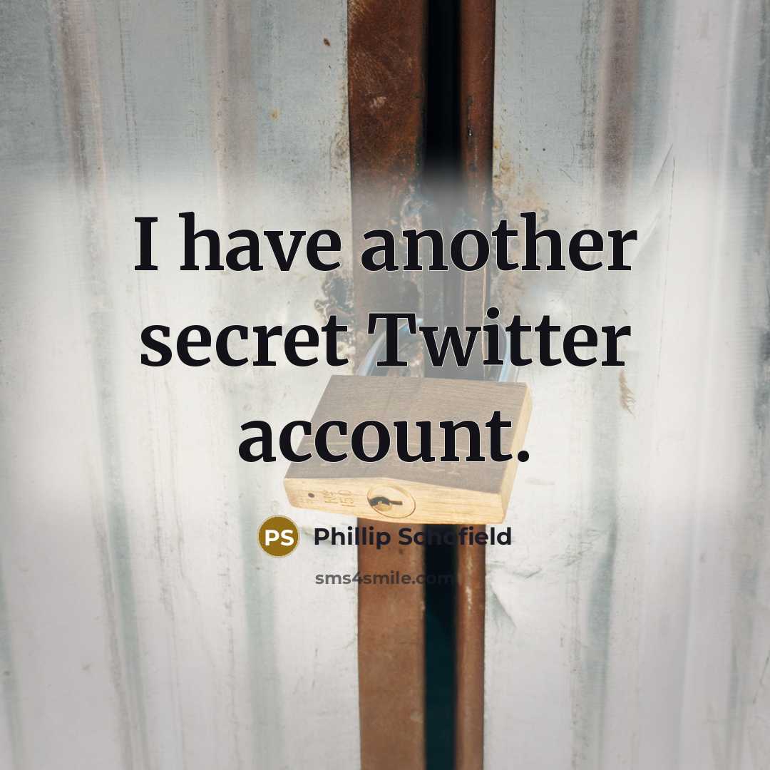 “I have another secret Twitter account.…” quote by Phillip Schofield