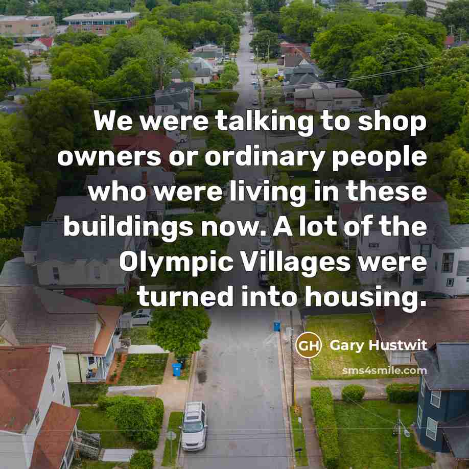 “We were talking to shop owners or ordinary people who…” quote by Gary Hustwit