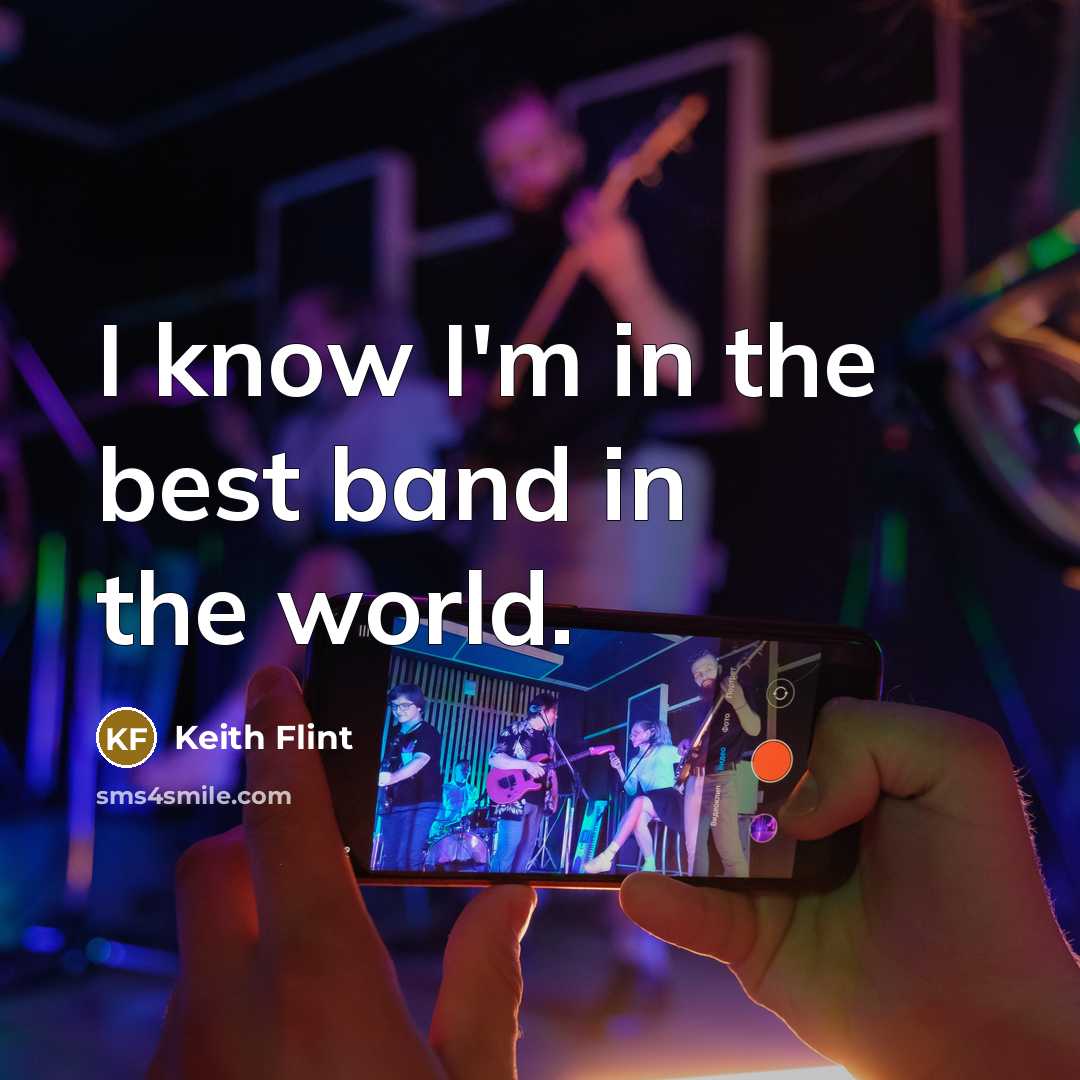 “I know I'm in the best band in the world.…” quote by Keith Flint