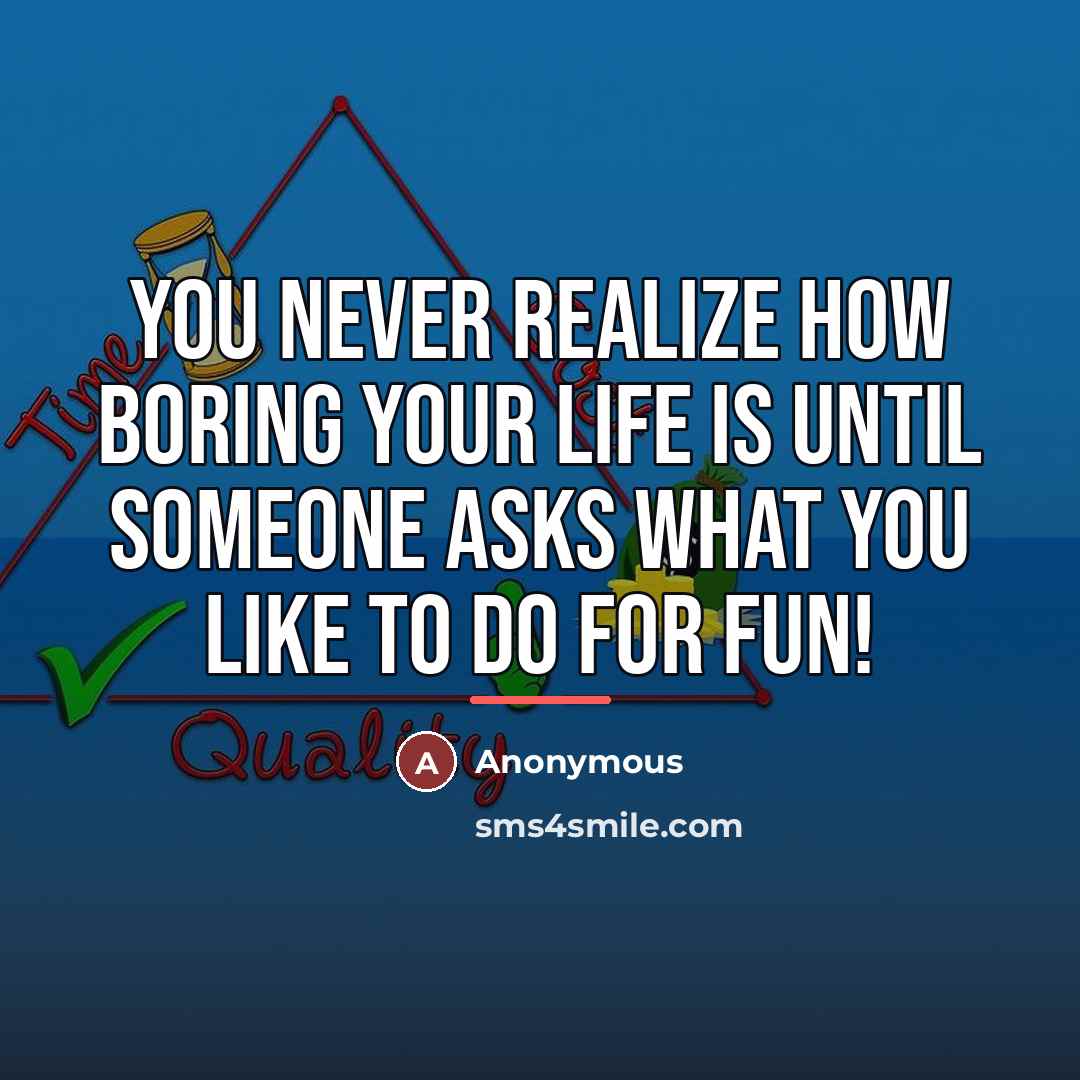 “You never realize how boring your life is until someone…” quote by Vince Paul
