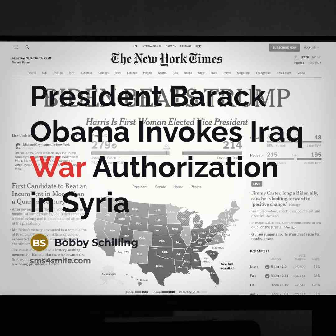 “President Barack Obama Invokes Iraq War Authorization in Syria…” quote by Bobby Schilling