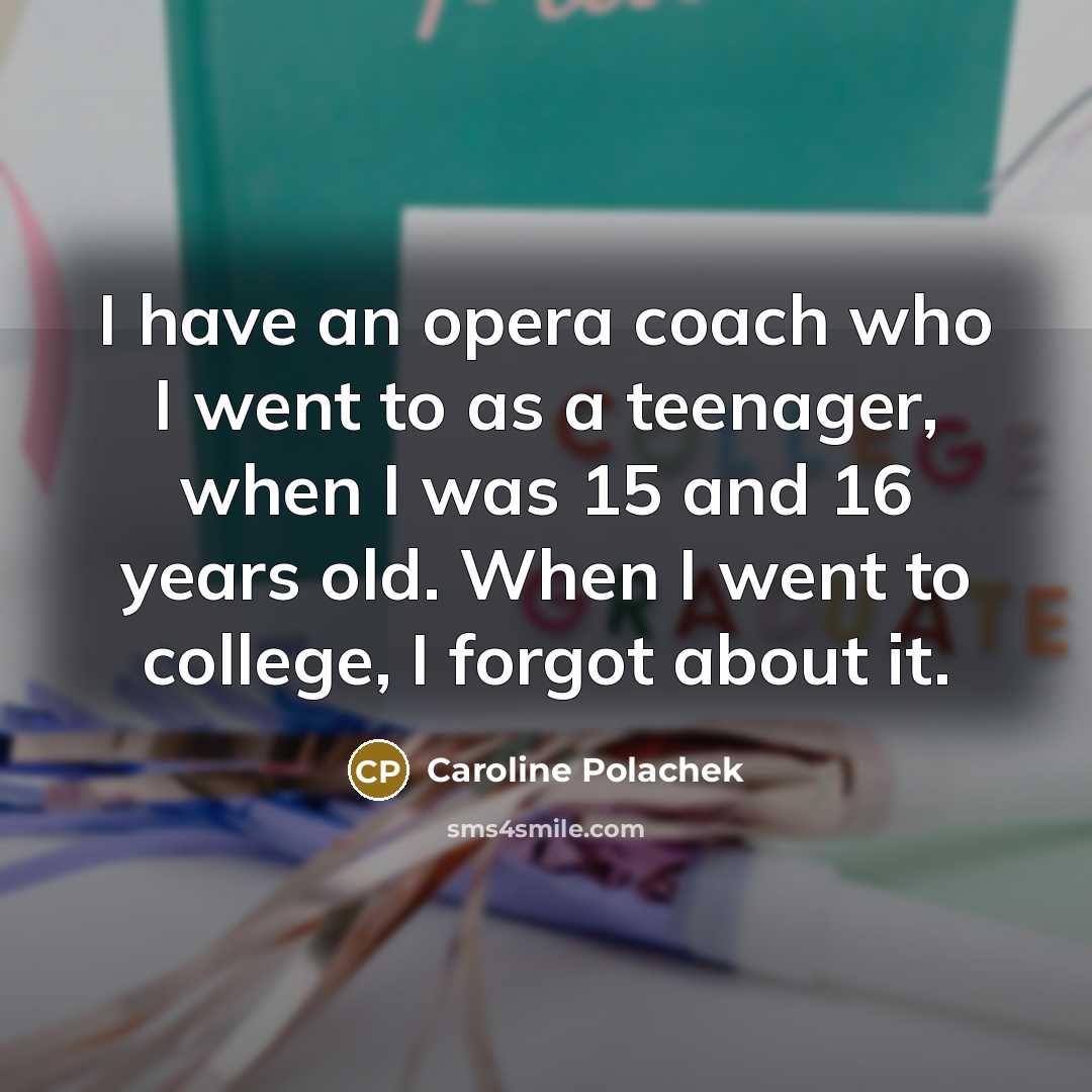 “I have an opera coach who I went to as…” quote by Caroline Polachek