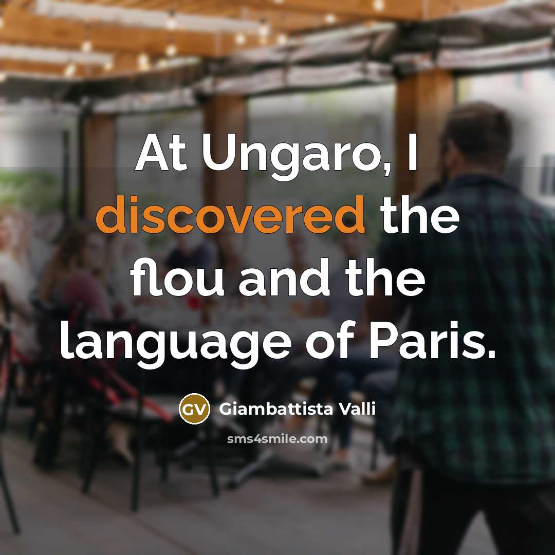 “At Ungaro, I discovered the flou and the language of Paris.” quote by Giambattista Valli