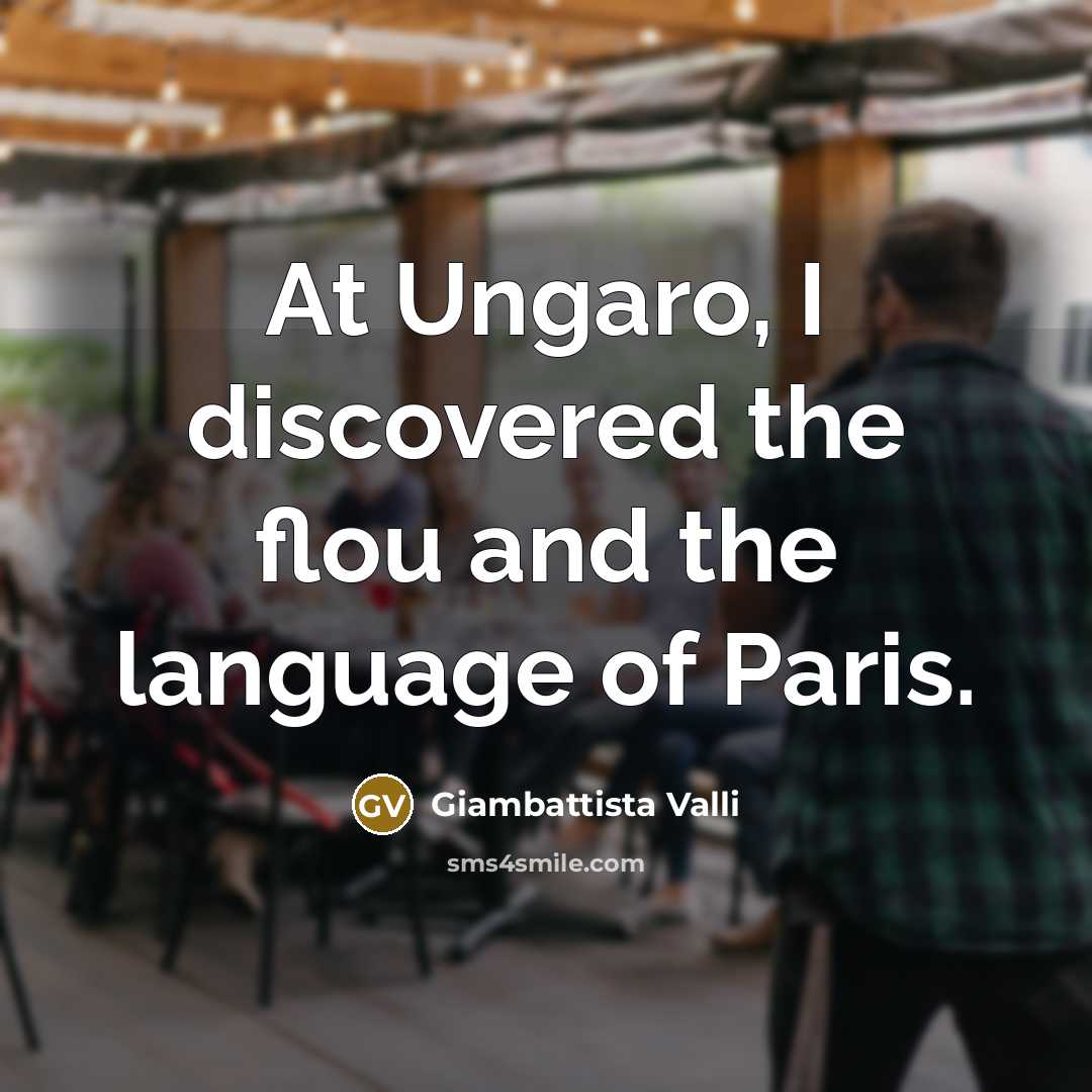 “At Ungaro, I discovered the flou and the language of…” quote by Giambattista Valli