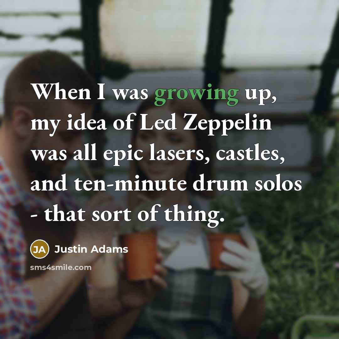 “When I was growing up, my idea of Led Zeppelin…” quote by Justin Adams