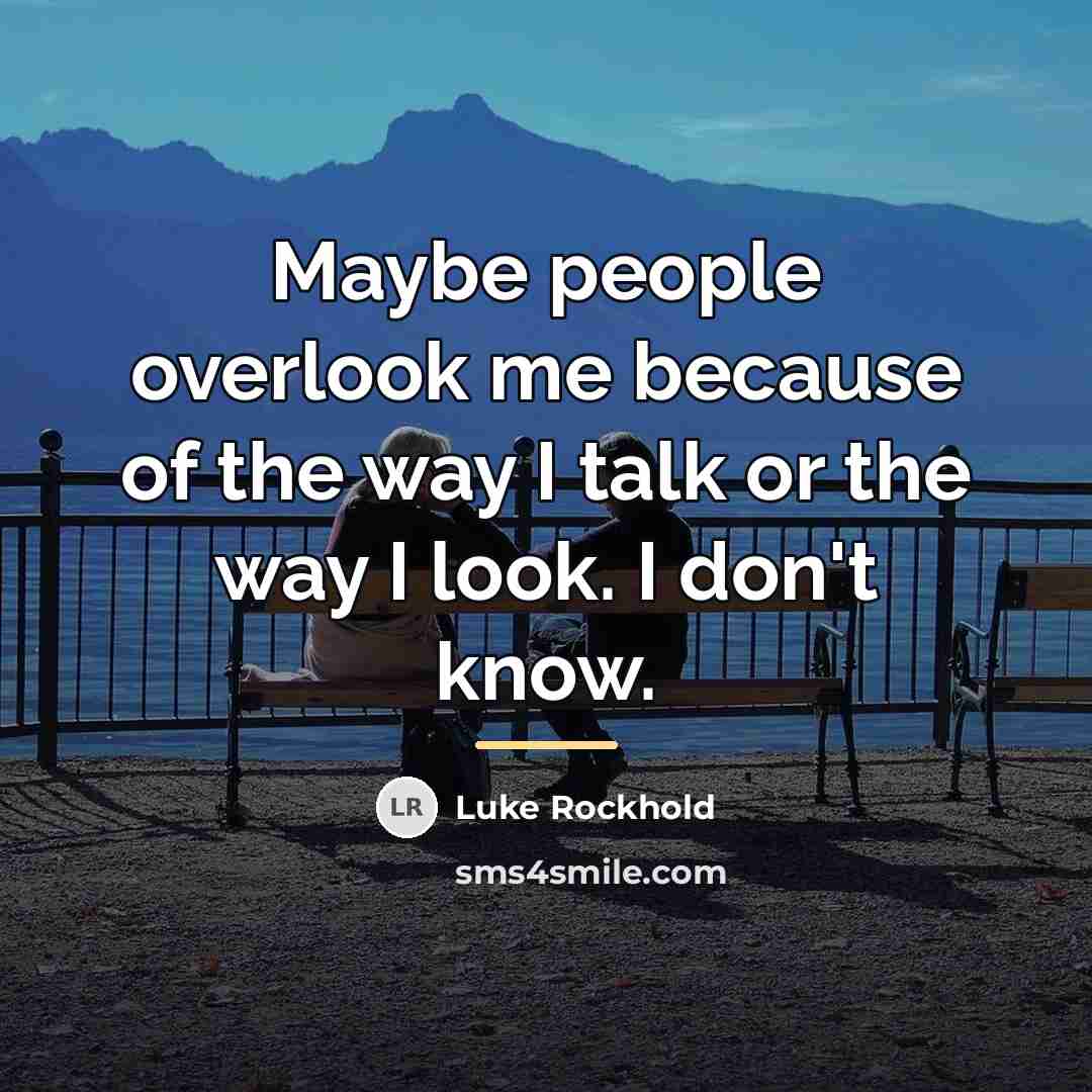 “Maybe people overlook me because of the way I talk…” quote by Luke Rockhold