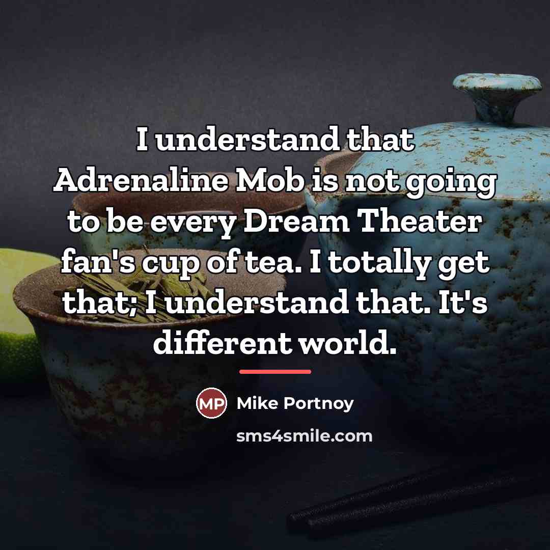 “I understand that Adrenaline Mob is not going to be…” quote by Mike Portnoy