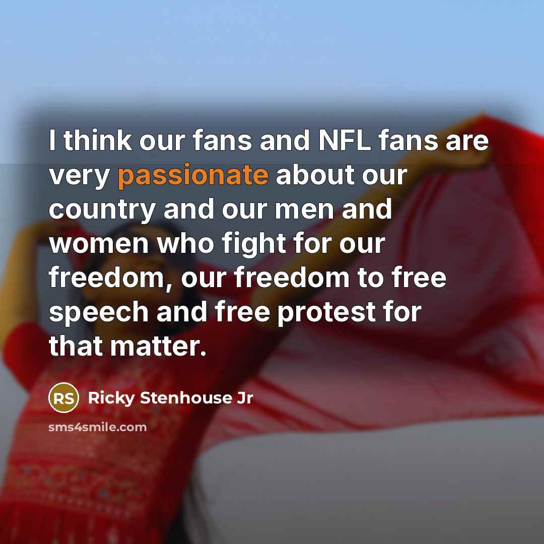 “I think our fans and NFL fans are very passionate…” quote by Ricky Stenhouse Jr