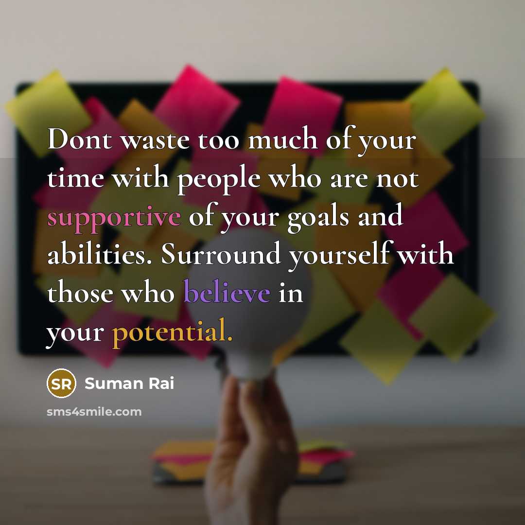 “Dont waste too much of your time with people who…” quote by Suman Rai