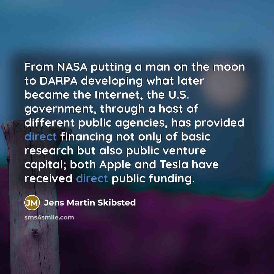 “From NASA putting a man on the moon to DARPA…” quote by Jens Martin Skibsted