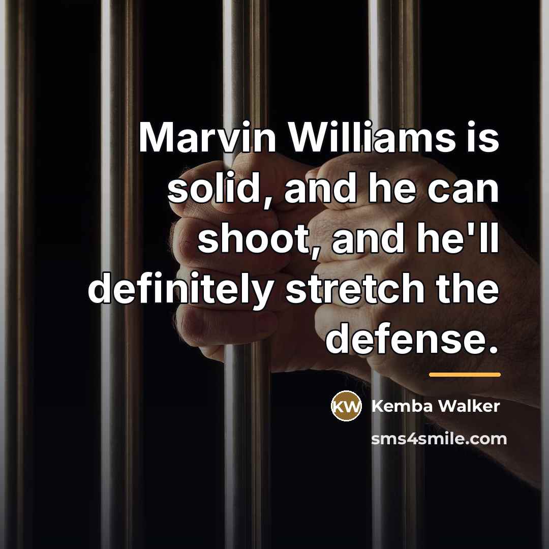 “Marvin Williams is solid, and he can shoot, and he'll…” quote by Kemba Walker