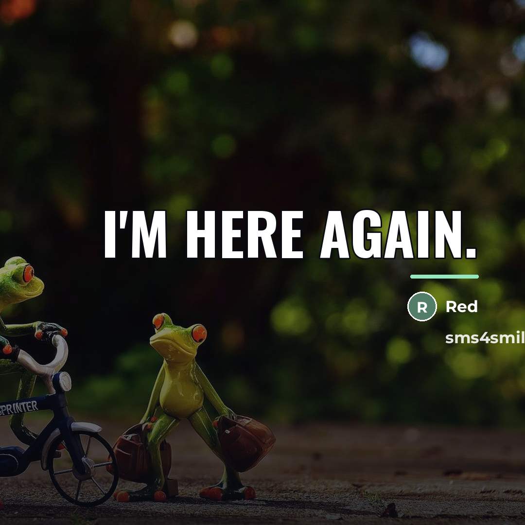 “I'm here again.…” quote by Red
