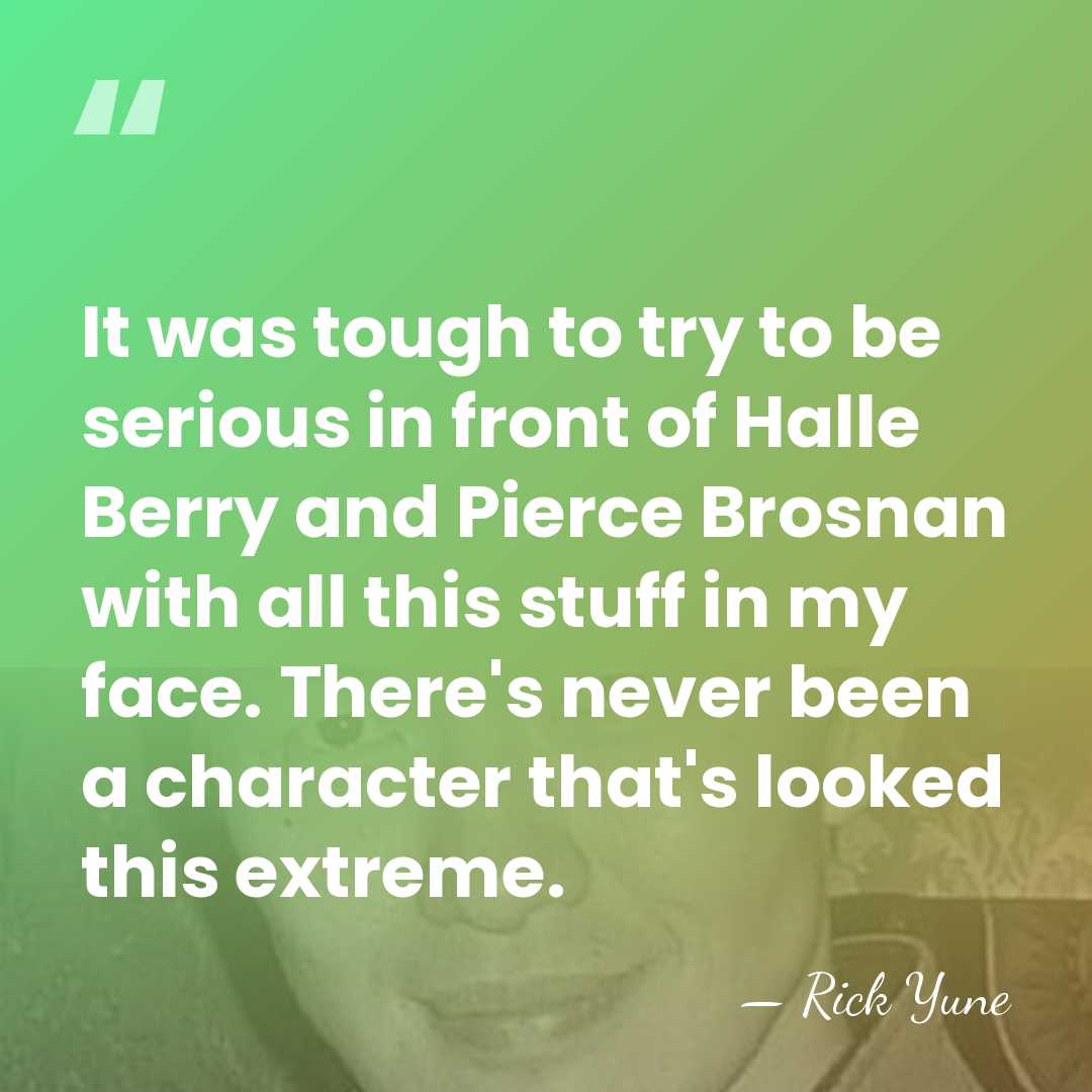 It was tough to try to be serious in front of Halle&hellip; - Rick Yune