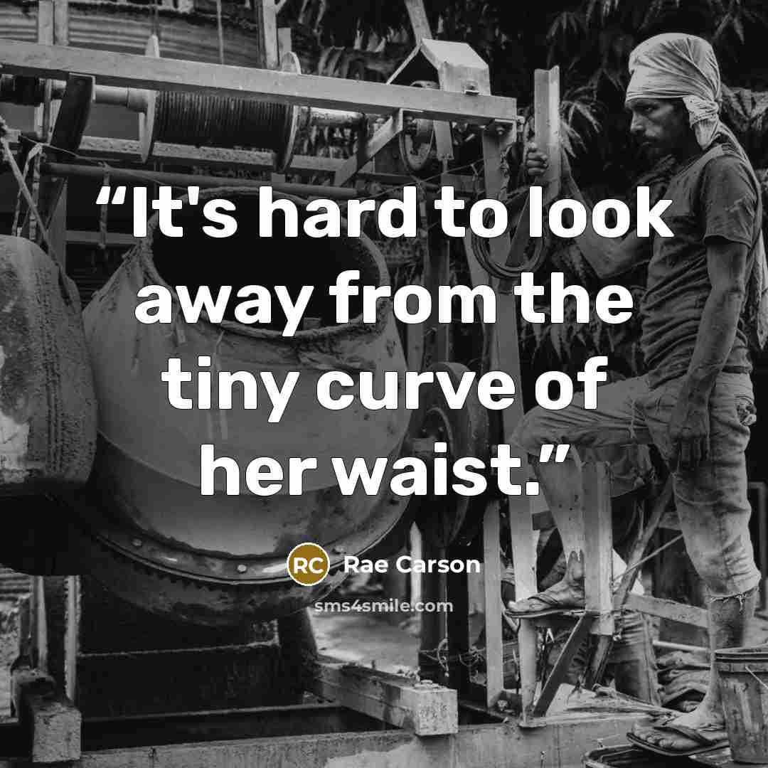 “It's hard to look away from the tiny curve of her waist.” quote by Rae Carson