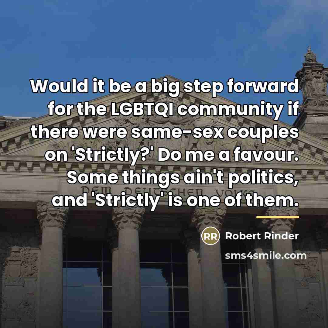 “Would it be a big step forward for the LGBTQI…” quote by Robert Rinder