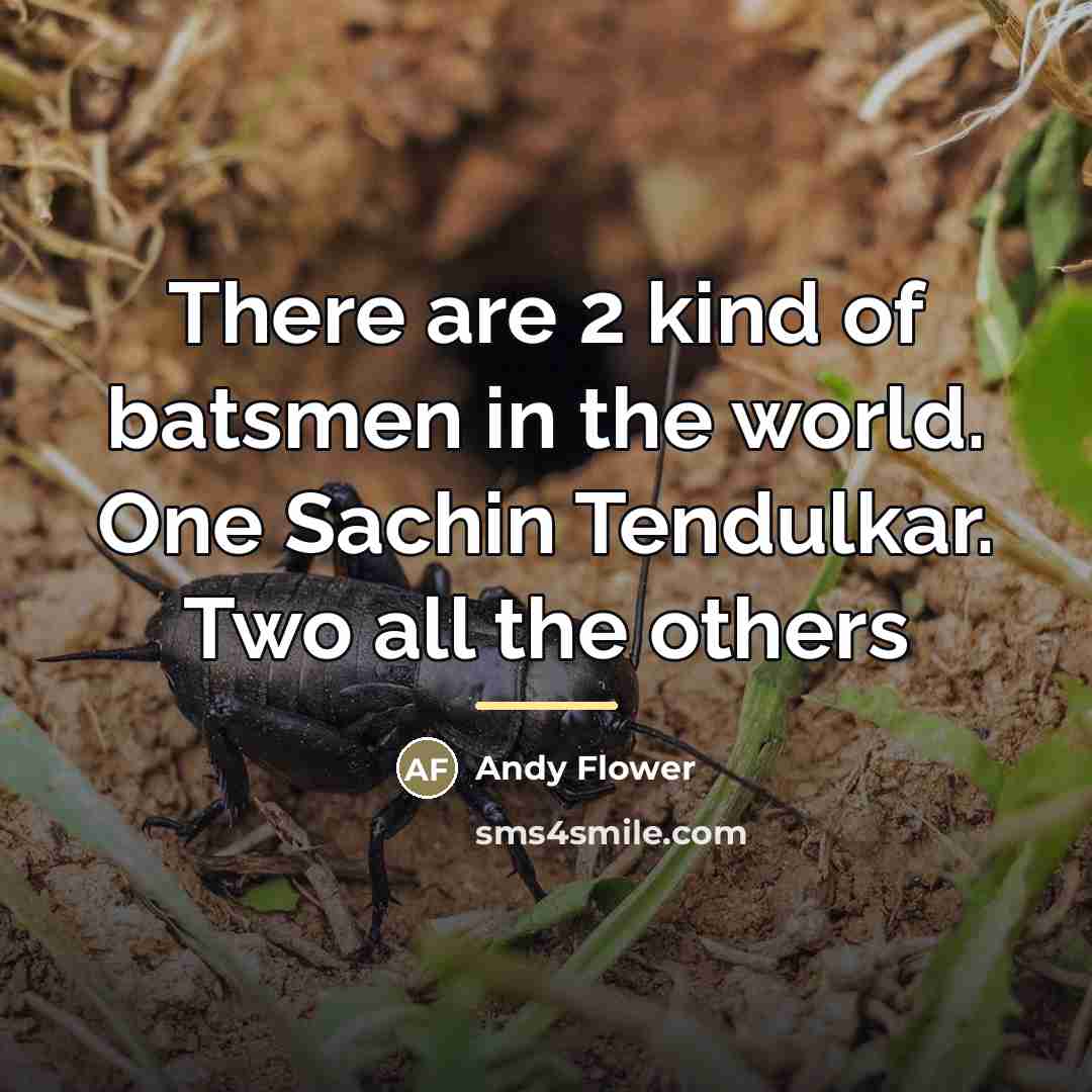 “There are 2 kind of batsmen in the world. One…” quote by Andy Flower