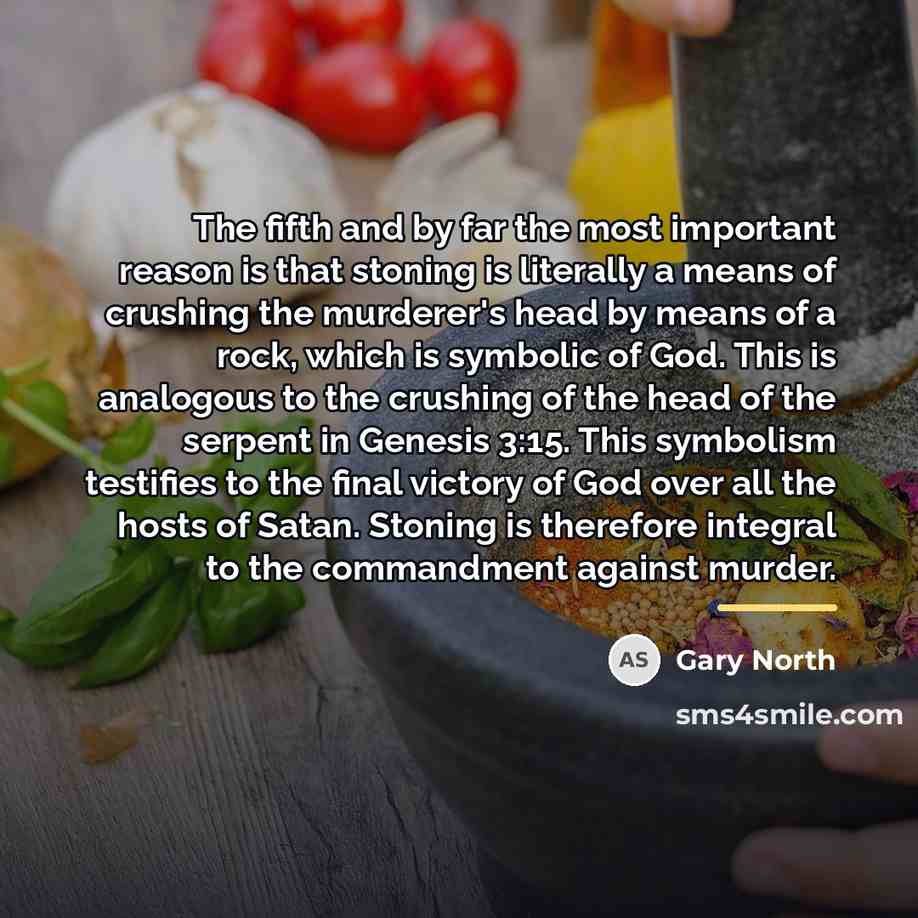 “The fifth and by far the most important reason is…” quote by Gary North
