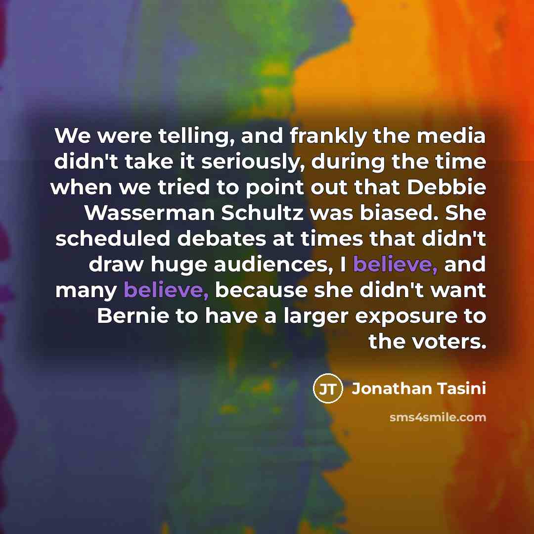 “We were telling, and frankly the media didn't take it…” quote by Jonathan Tasini
