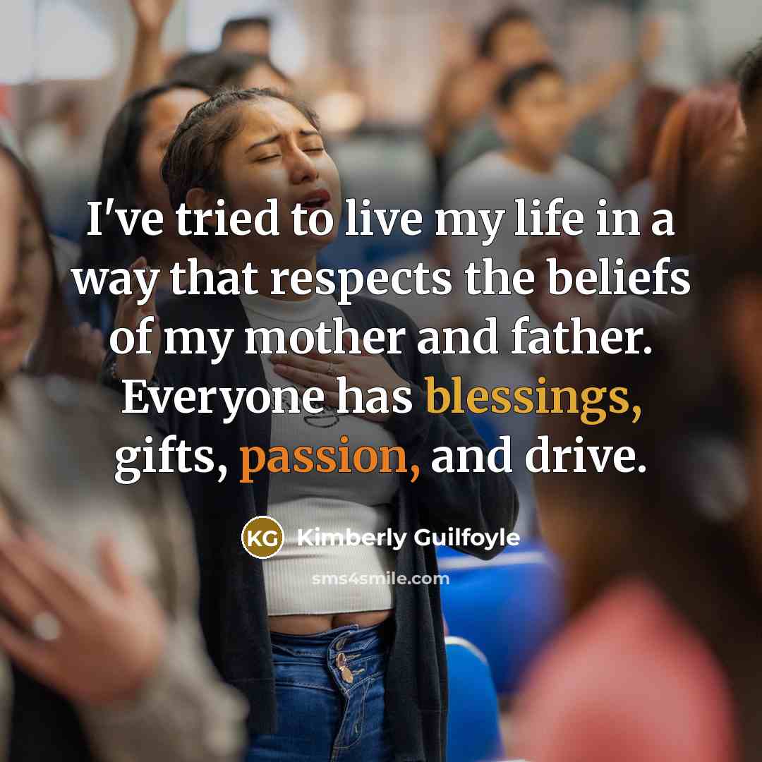 “I've tried to live my life in a way that…” quote by Kimberly Guilfoyle