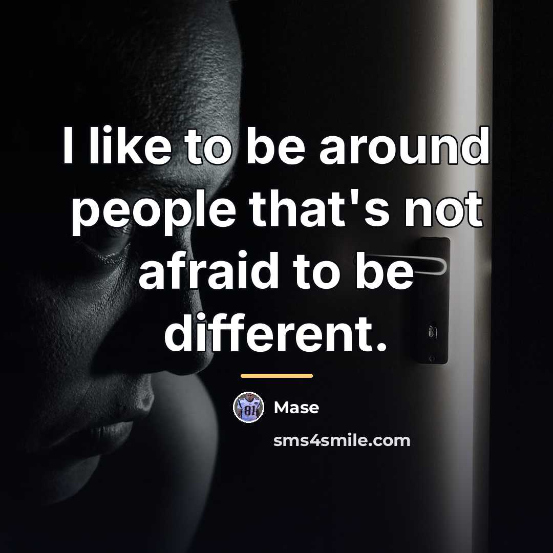 “I like to be around people that's not afraid to…” quote by Mase
