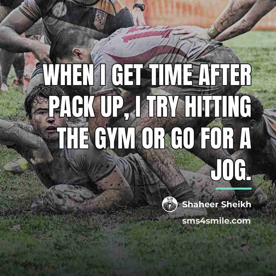 “When I get time after pack up, I try hitting…” quote by Shaheer Sheikh