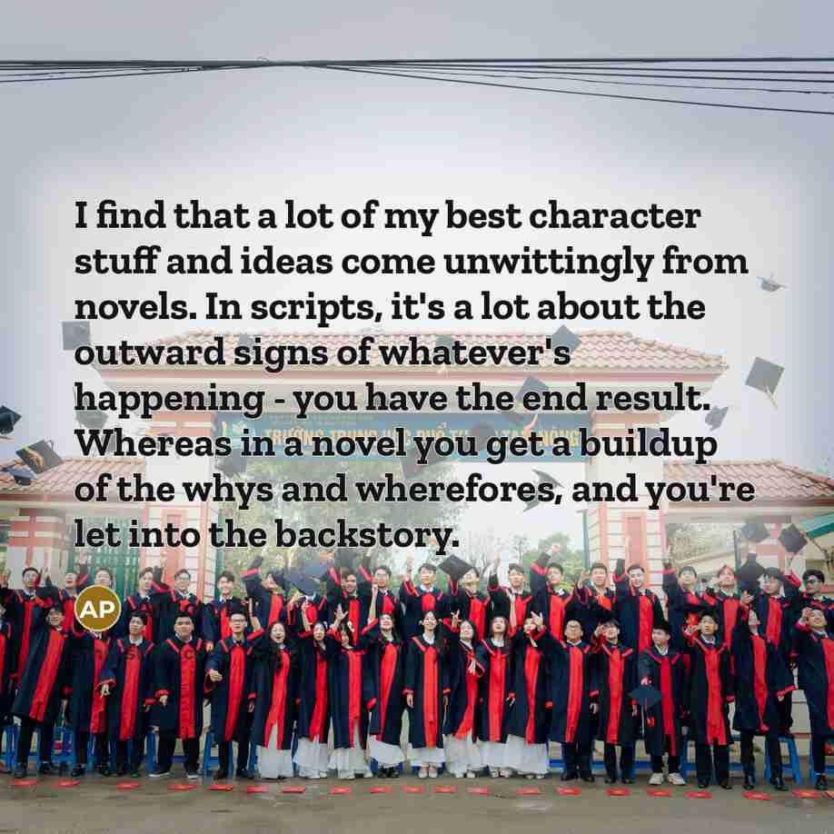 “I find that a lot of my best character stuff…” quote by Alison Pill