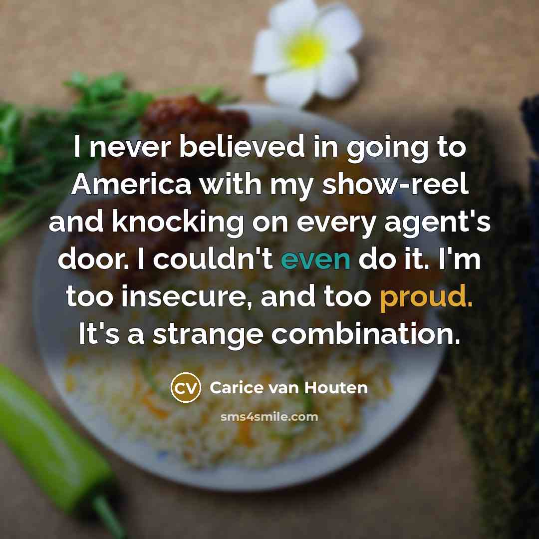 “I never believed in going to America with my show-reel…” quote by Carice van Houten
