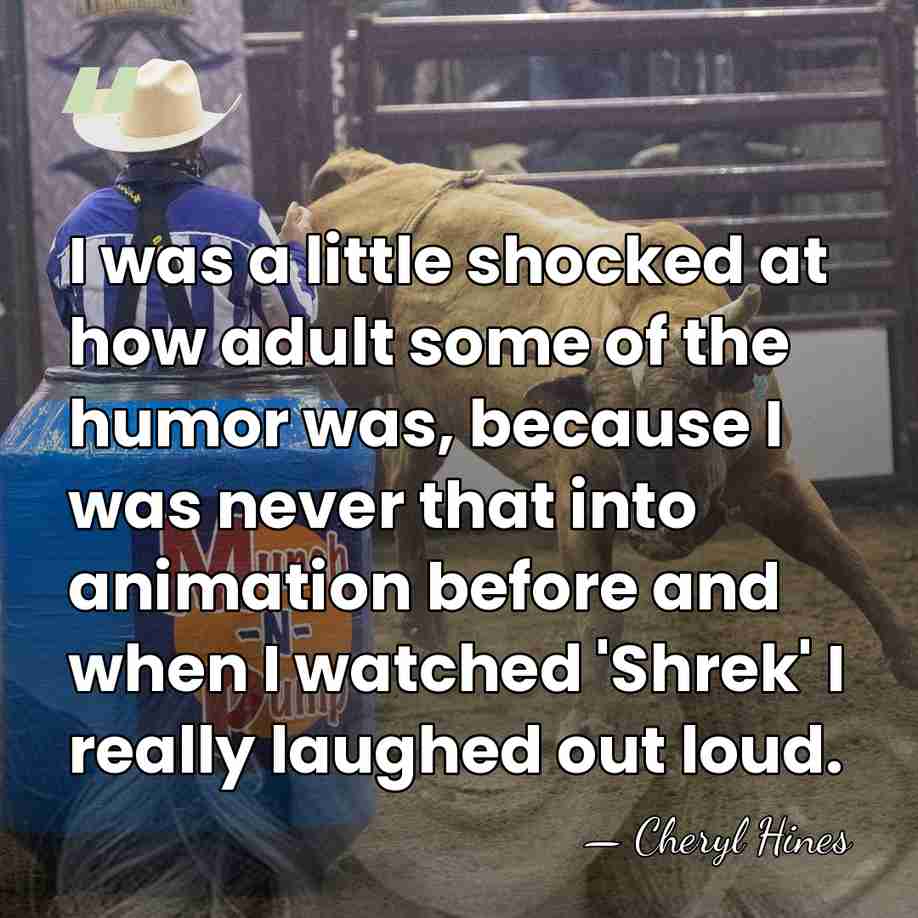 I was a little shocked at how adult some of the humor&hellip; - Cheryl Hines
