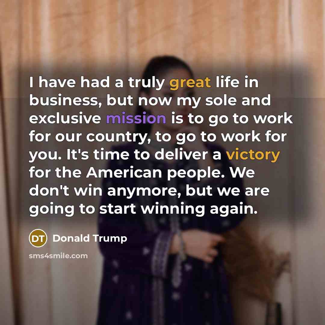 “I have had a truly great life in business, but…” quote by Donald Trump