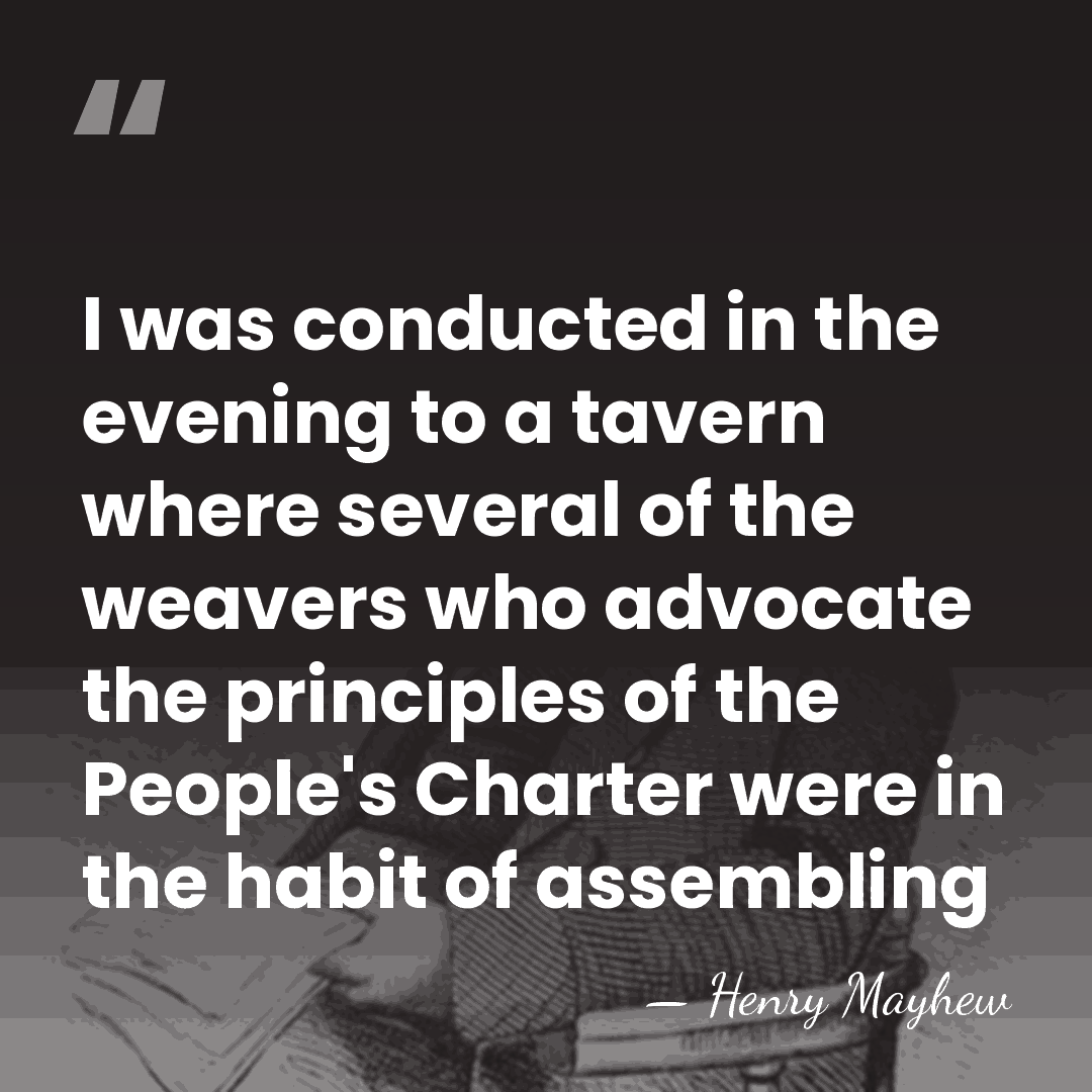 I was conducted in the evening to a tavern where several of&hellip; - Henry Mayhew