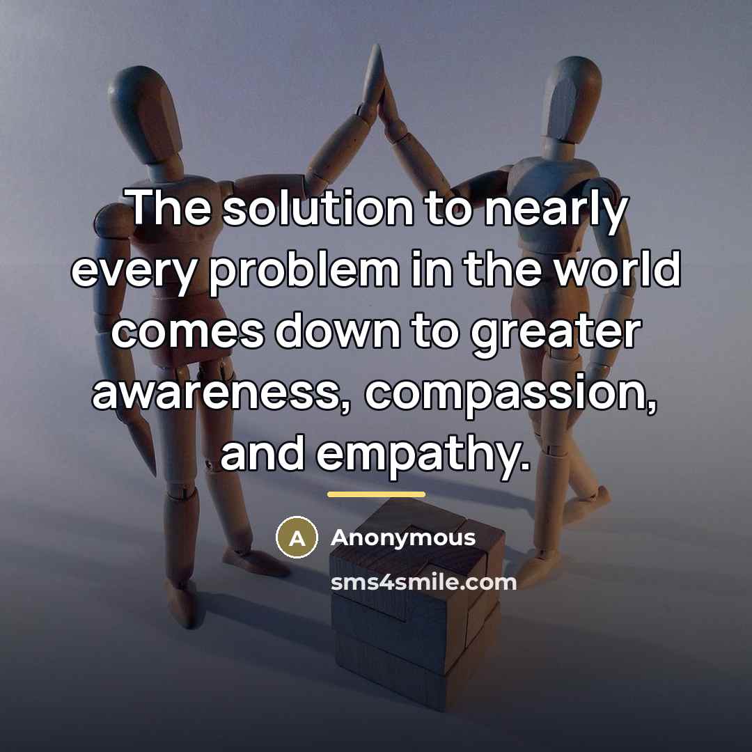 “The solution to nearly every problem in the world comes…” quote by Anonymous