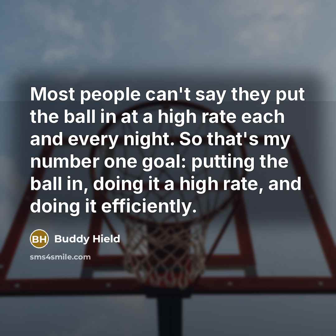 “Most people can't say they put the ball in at…” quote by Buddy Hield