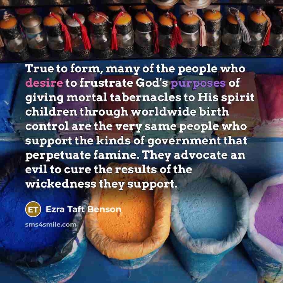 “True to form, many of the people who desire to…” quote by Ezra Taft Benson