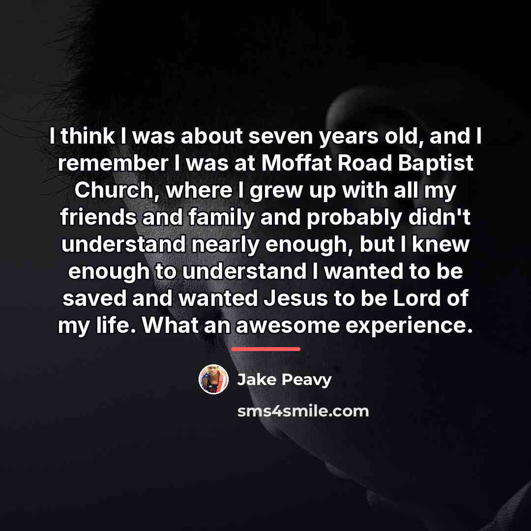 “I think I was about seven years old, and I…” quote by Jake Peavy