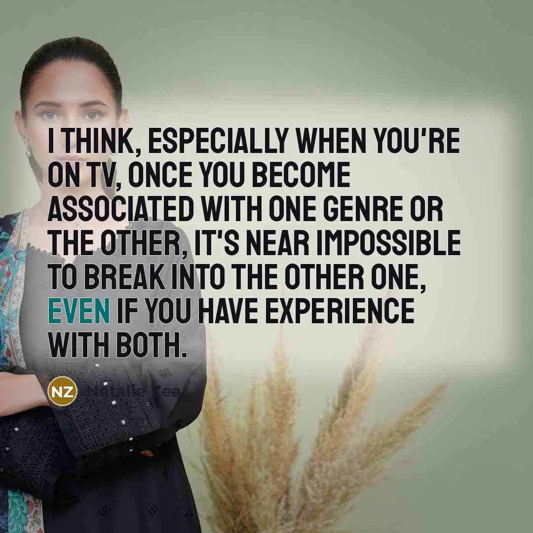 “I think, especially when you're on TV, once you become…” quote by Natalie Zea