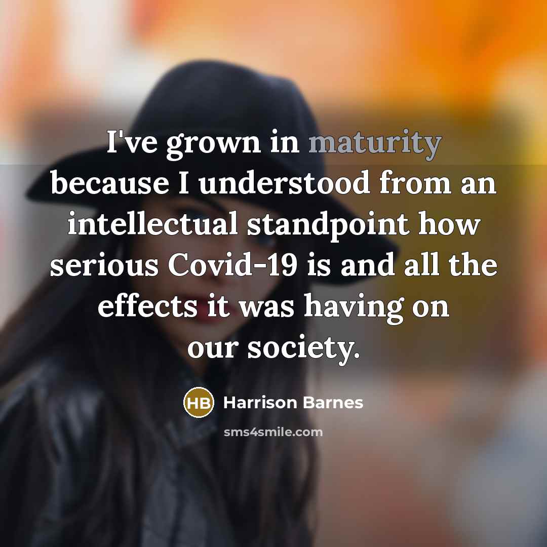 “I've grown in maturity because I understood from an intellectual…” quote by Harrison Barnes