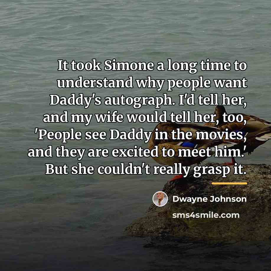 “It took Simone a long time to understand why people…” quote by Dwayne Johnson