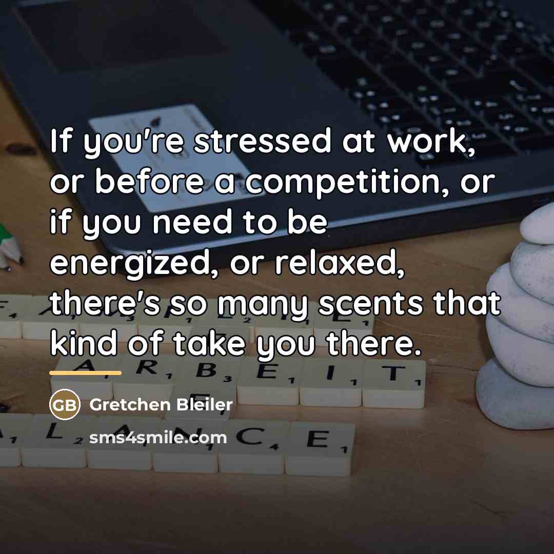 “If you're stressed at work, or before a competition, or…” quote by Gretchen Bleiler