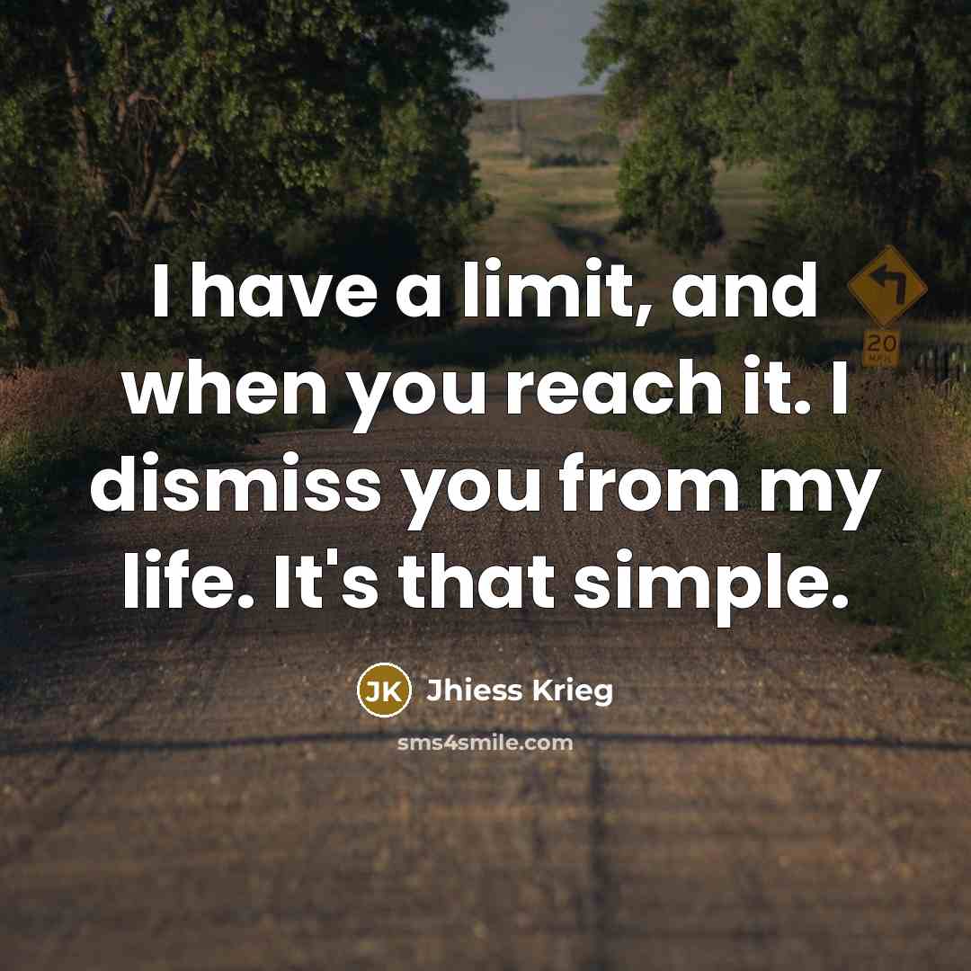 “I have a limit, and when you reach it. I…” quote by Jhiess Krieg