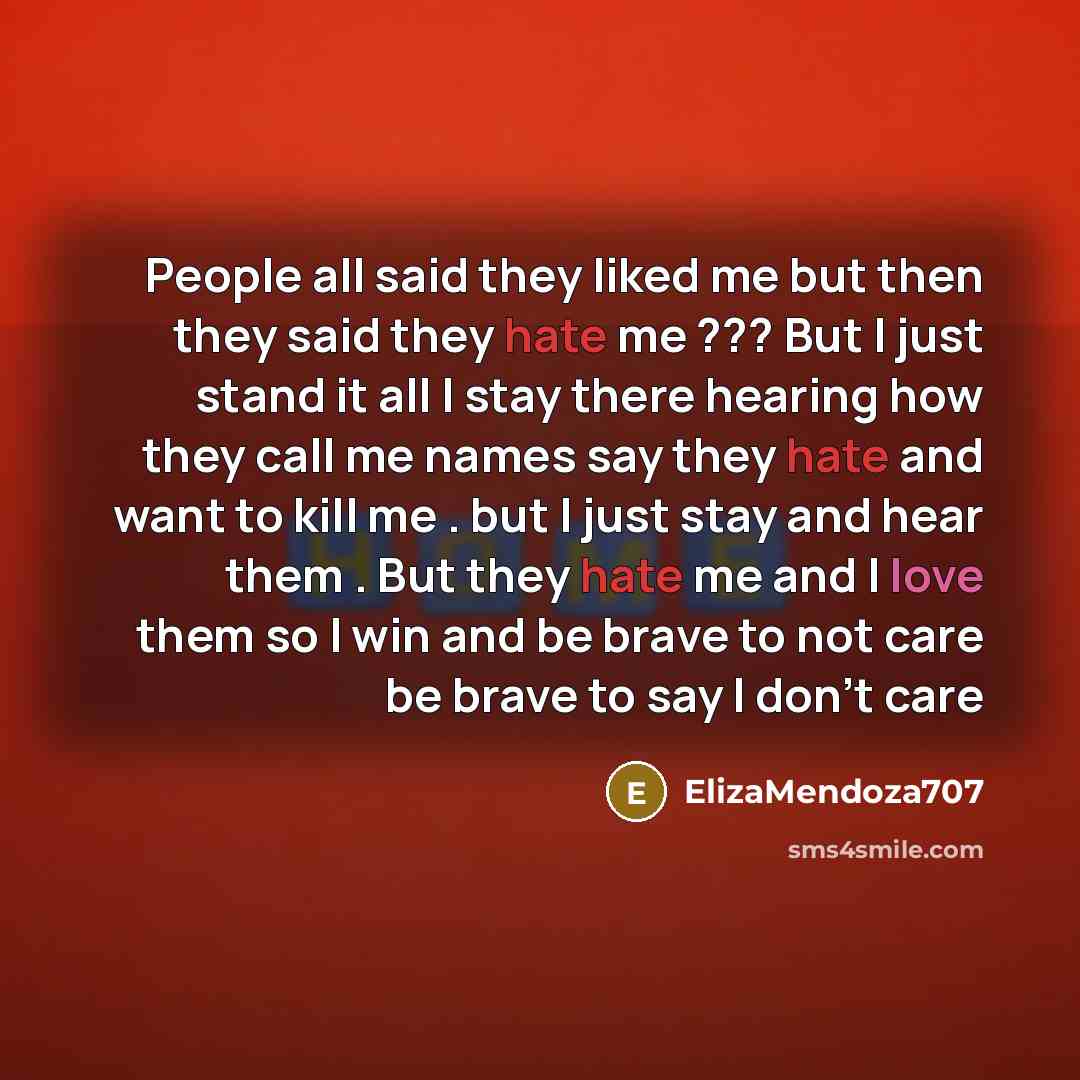 “People all said they liked me but then they said…” quote by ElizaMendoza707