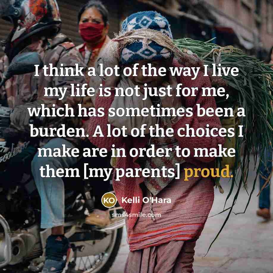 “I think a lot of the way I live my…” quote by Kelli O'Hara