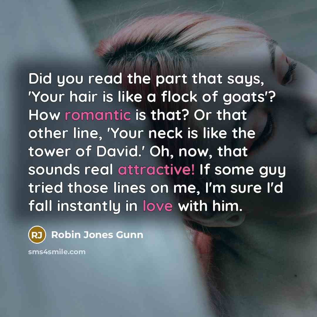 “Did you read the part that says, 'Your hair is…” quote by Robin Jones Gunn