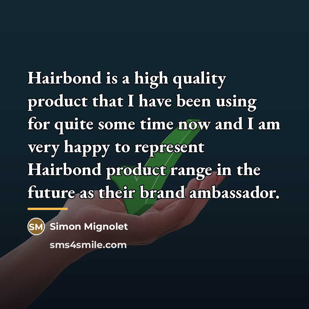 “Hairbond is a high quality product that I have been…” quote by Simon Mignolet