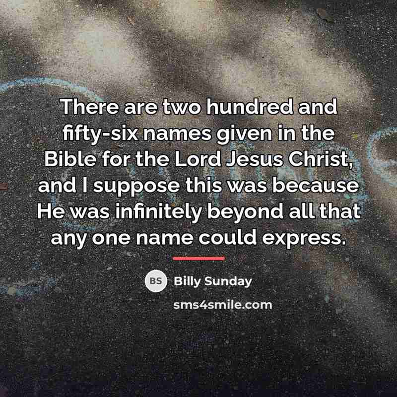 “There are two hundred and fifty-six names given in the…” quote by Billy Sunday