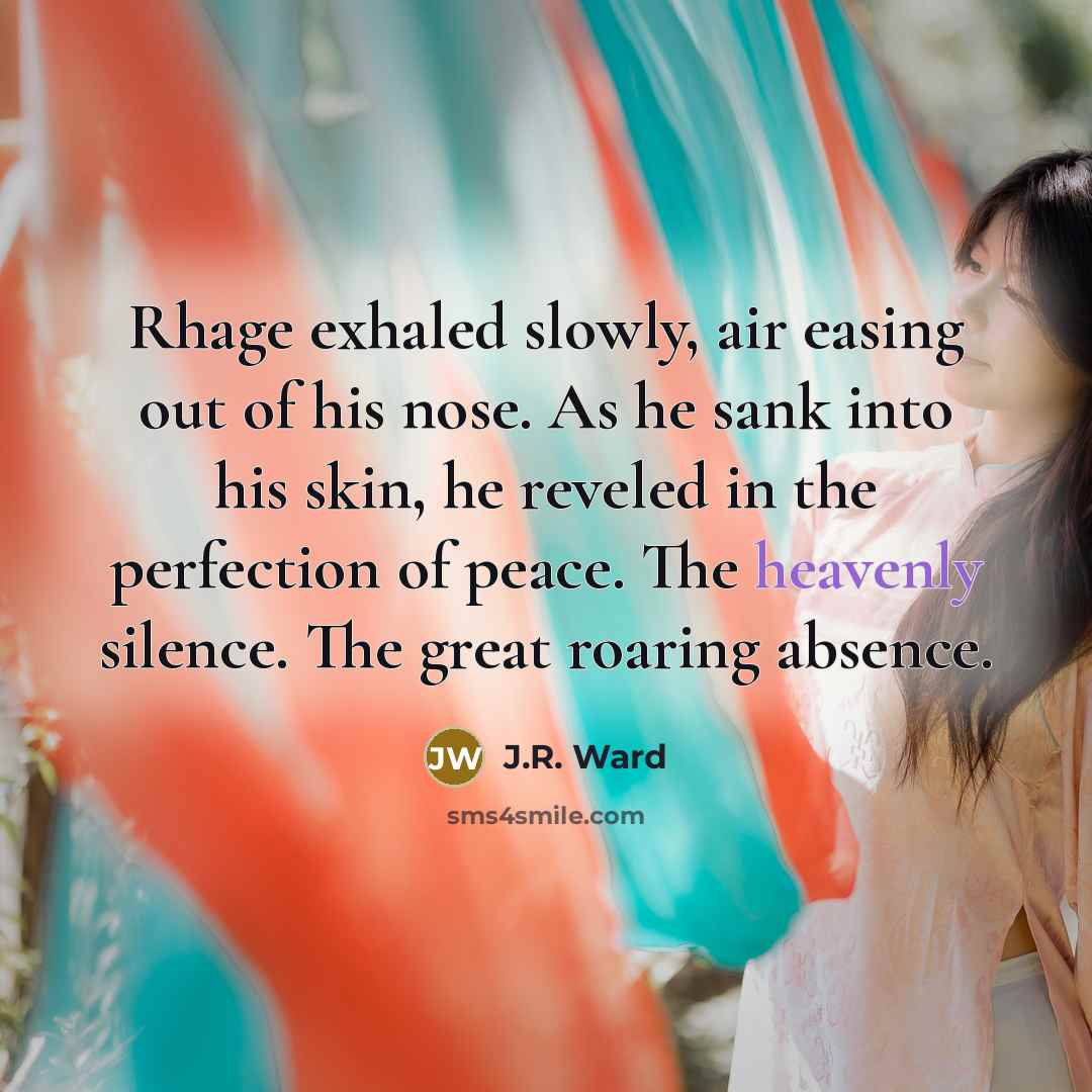 “Rhage exhaled slowly, air easing out of his nose. As…” quote by J.R. Ward
