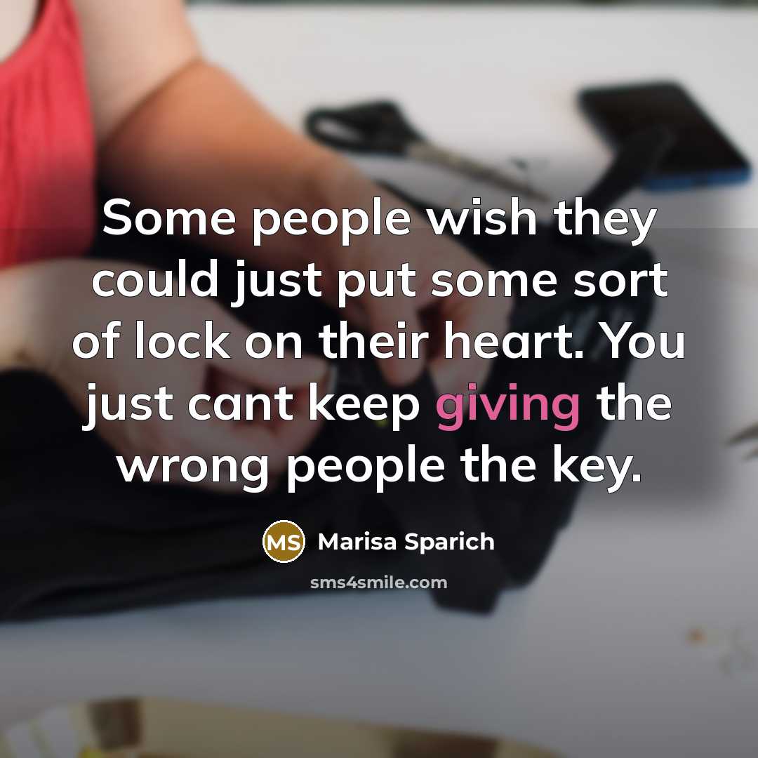 “Some people wish they could just put some sort of…” quote by Marisa Sparich