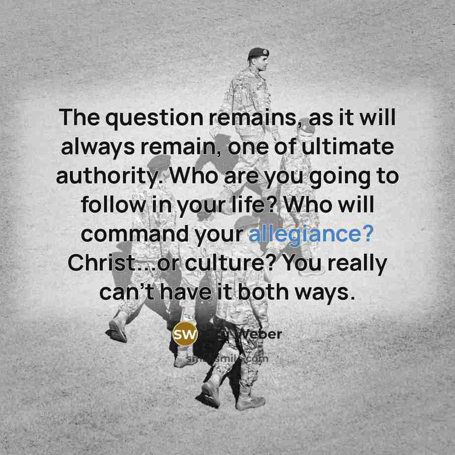 “The question remains, as it will always remain, one of…” quote by Stu Weber